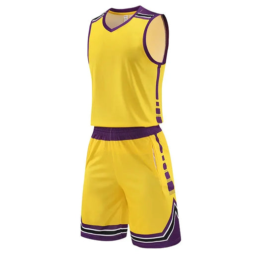Set da 2 pezzi Tute sportive basket Taglie forti Camicie corsa all'aperto Top - immagine 2