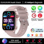 Rilevatore diagnostico AI Smart Watch Donna Test della composizione corporea dei - Pink