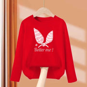 T-shirt con fiocco primaverile e autunnale per neonate Top in cotone a maniche - immagine 14