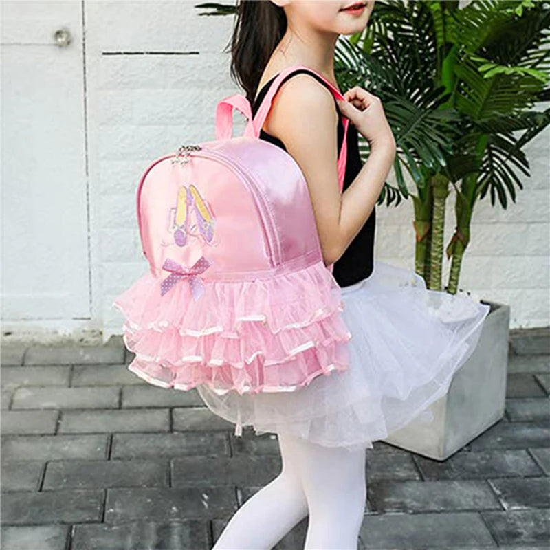 Borsa da Balletto Bambina Rosa – Zaino Danza per Ballerina Scuola e Allenamento
