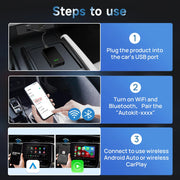 CarlinKit 5.0 Adattatore da Cablato a Wireless per Android Auto - immagine 5