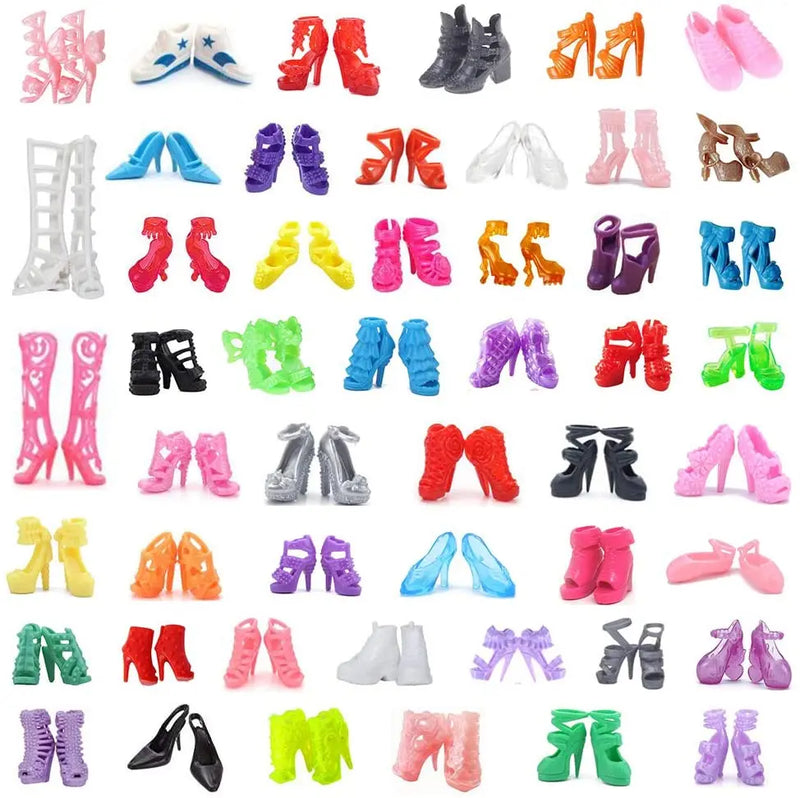 Set 45 Accessori per Bambole 30CM Vestiti, scarpe e accessori fashion per bambole da 30 cm