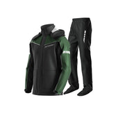 Tuta da pioggia per moto impermeabile divisa Giacca e pantaloni ciclismo Leggero - Black green S - immagine 31