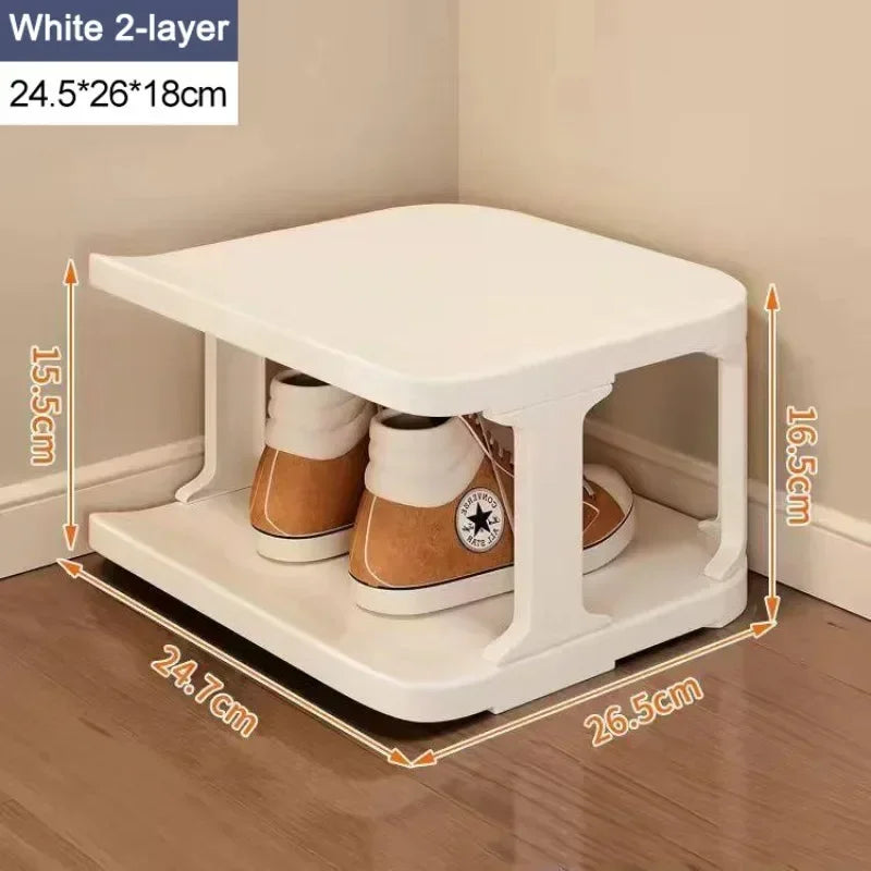Scarpiera multistrato Organizzatore e portaoggetti per scarpe in plastica Scarpiera da ingresso di grande capacità Scaffale per la casa Salvaspazio