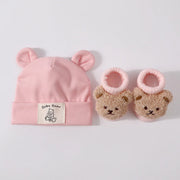Set 2 Pezzi Cappello con Orecchie da Orso e Calzini in Maglia per - immagine 8