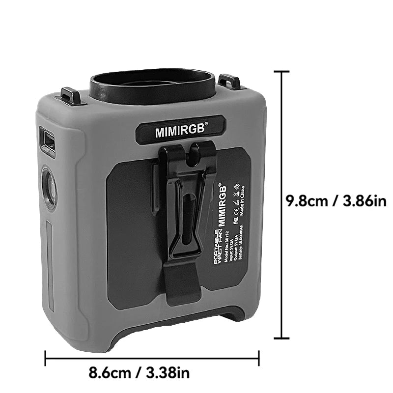 Ventilatore Portatile 20000mAh con LED – Mini Fan da Collo Ricaricabile per Outdoor & Emergenze