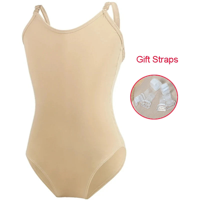 Body Balletto Bambina Color Carne – Canotta Elasticizzata per Danza e Ginnastica