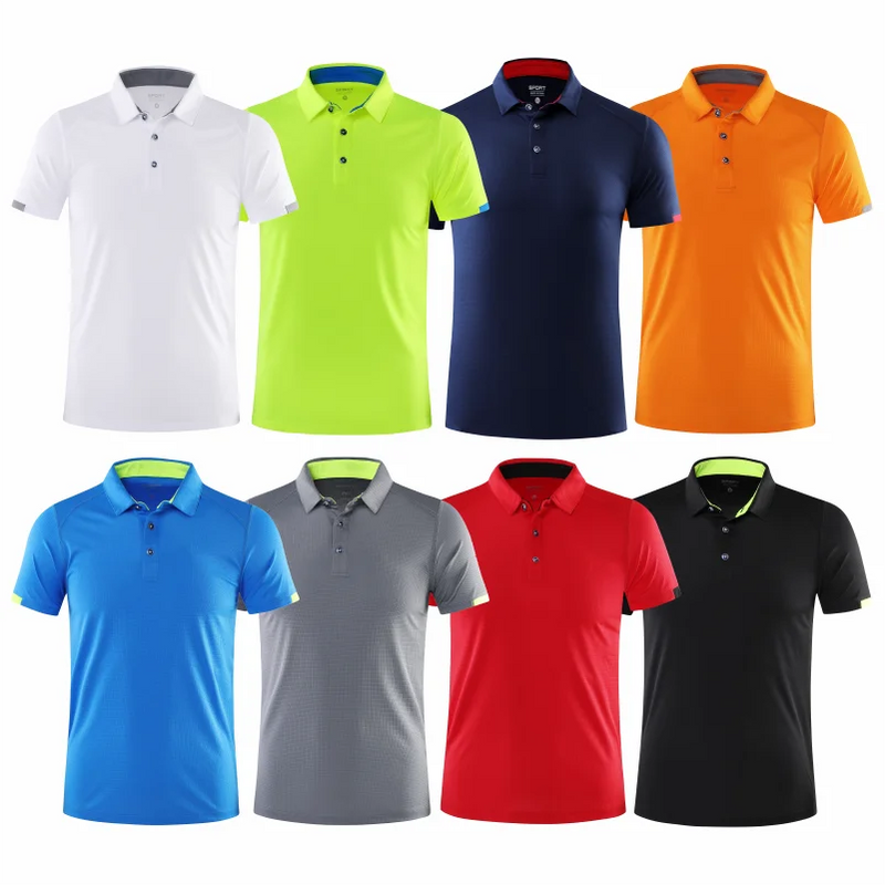 Polo da uomo a maniche corte in poliestere – traspirante, casual ed elegante per primavera ed estate - Campeda
