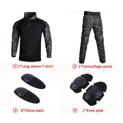 Kit tattici Tute mimetiche da esterno per uomo Uniforme combattimento Pantaloni - immagine 15