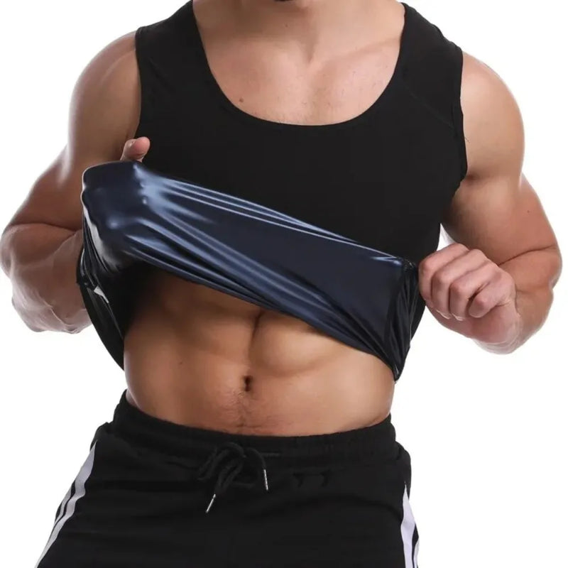 Gilet sauna uomo VEKY – maglia compressione termica dimagrante, fitness modellante effetto sudorazione - Campeda
