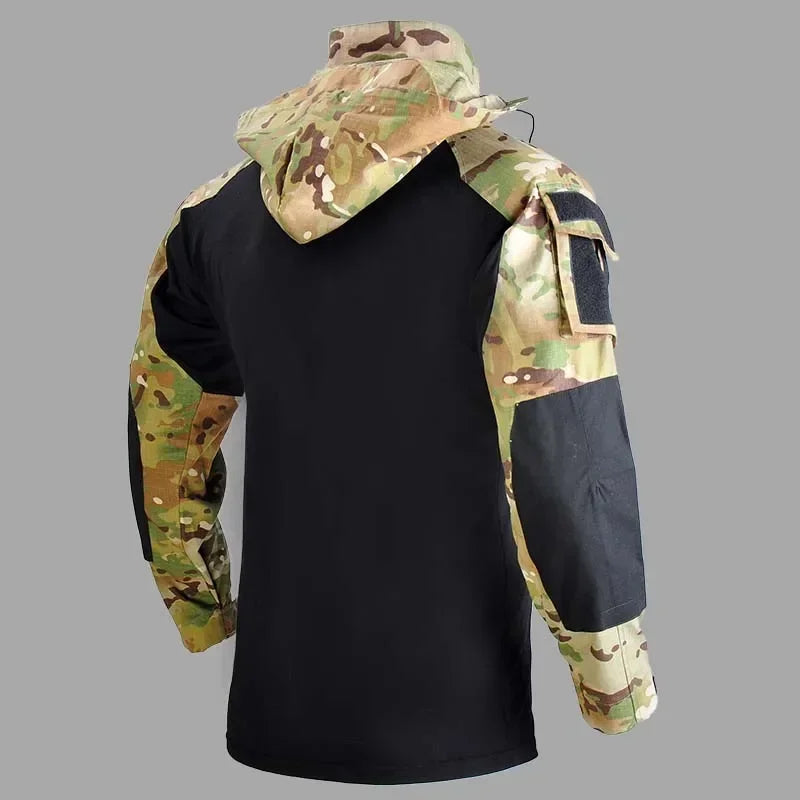 Magliette tattiche Camicie da combattimento T-shirt traspirante a maniche lunghe uomo - immagine 7