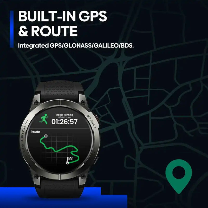 Zeblaze Stratos 3 PRO Smartwatch GPS AMOLED 1.43” – Chiamate Bluetooth, Sport e Fitness Uomo