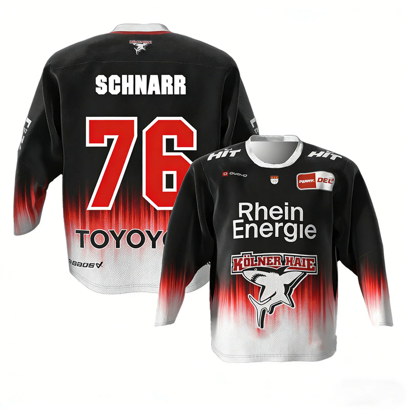 Köln Haier MacLeod Maglia da Hockey su Ghiaccio Tedesca 89 Russell DEL Genitore-Figlio - immagine 16