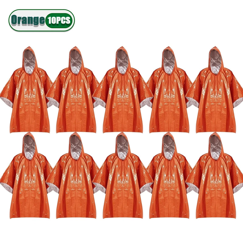 Coperta Termica di Emergenza in Mylar (1-10pz) – Poncho Isotermico Survival Anti-Freddo & Outdoor - Campeda