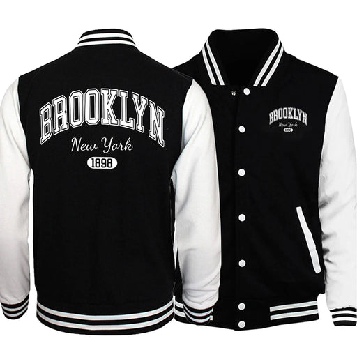 Brooklyn York 1898 City Letter Uomo Giacche Stile Preppy Uniformi da baseball Casual