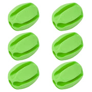 6 pezzi porta canna da pesca in silicone cinghie a sfera 5 fori - Green - immagine 6