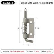2 Pezzi CL225 Perno a Molla in Acciaio Inox 304 Argento - CL225-3-DK201-RIGHT - immagine 16