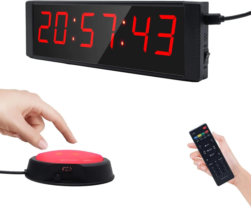 Timer da Palestra per Home Gym Orologio Digitale con Pulsante Start/Stop - immagine 7