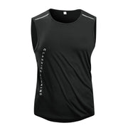 CHRLCK Gilet da corsa uomo Canotta palestra ad asciugatura rapida Fitness Camicia - immagine 2