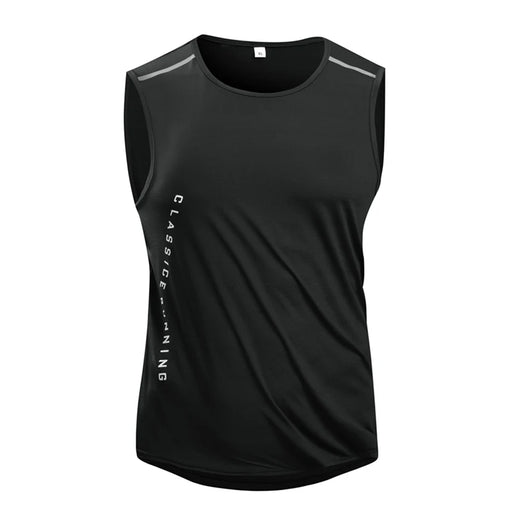 CHRLCK Gilet da corsa uomo Canotta palestra ad asciugatura rapida Fitness Camicia - immagine 2