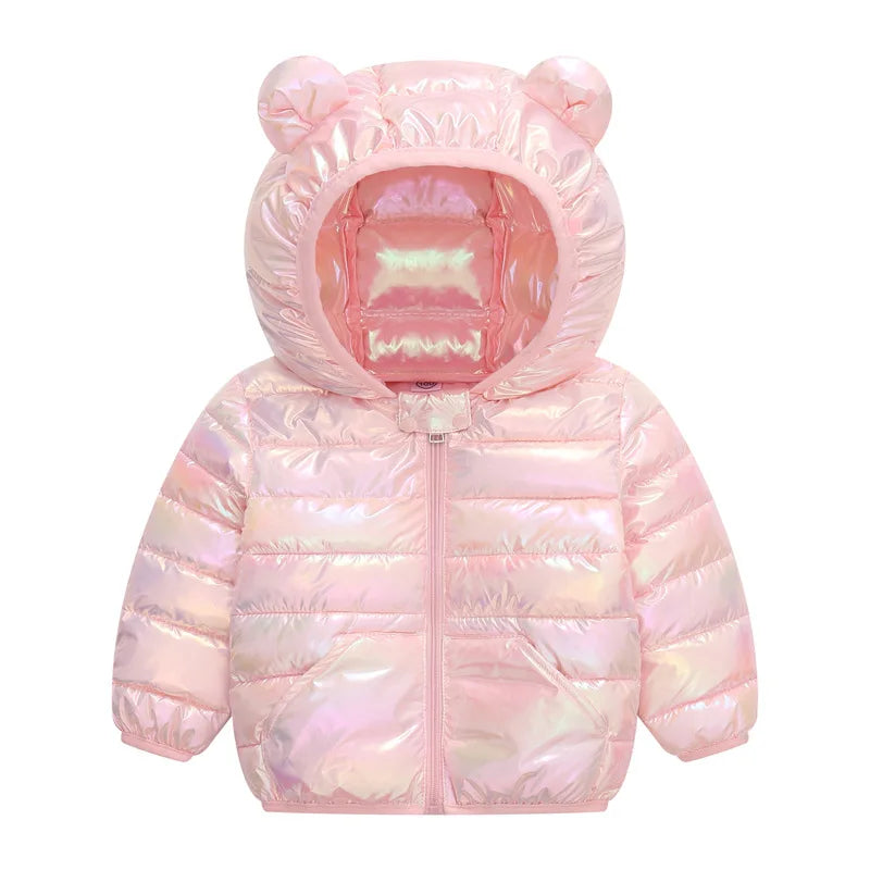 Tessuto lucido antivegetativo Ragazzi Ragazze Piumini con cappuccio Bambini Inverno - immagine 4