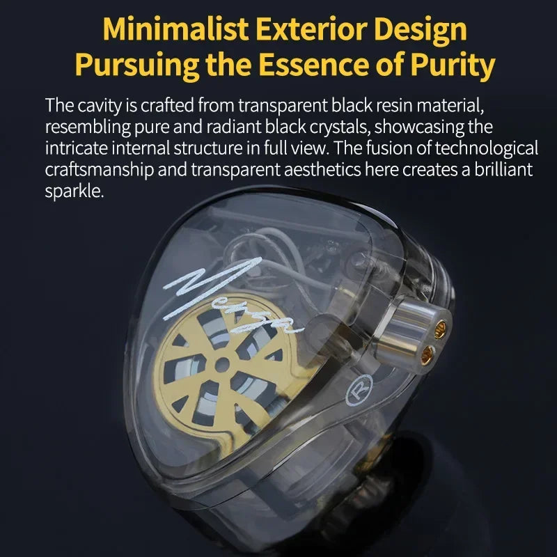 KZ Merga HIFI Auricolari in-ear cablati Driver quad-driver Driver dinamico doppio Uscita audio Sintonia ad alta risoluzione con cavo staccabile