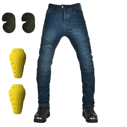 Jeans Moto Protettivi Anticaduta – Pantaloni Motociclista Resistenti per Tutte le Stagioni, Comfort e Sicurezza Riding - Campeda