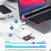 Lettore di Schede USB per iPhone Visualizzatore Foto da Fotocamera Caccia - immagine 4