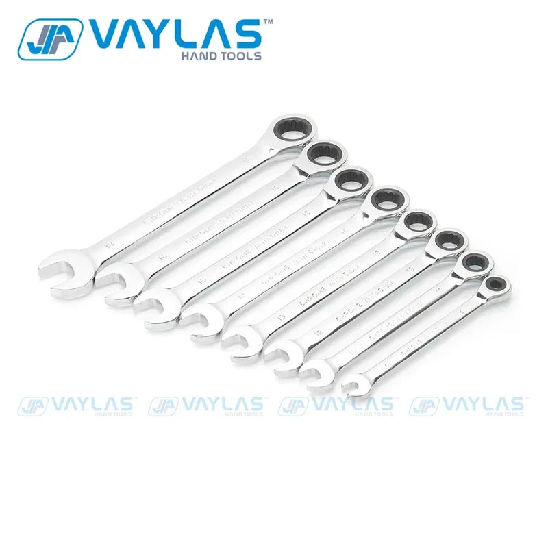 6-32mm Chiave a cricchetto Chiave a testa fissa Lucidatura a specchio 72T Cricchetto Coppia elevata Multitool Chiavi a cricchetto Riparazione automatica Utensili manuali