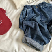 Autunno Bambini Pantaloni in denim Jeans larghi per ragazzi e ragazze Casual Trendy - immagine 6