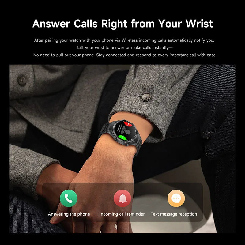 Nuovi Smart Watches6 Max GPS AMOLED Monitoraggio della frequenza cardiaca di fascia alta Chiamata Bluetooth Smartwatch sportivo da uomo impermeabile per Android IOS