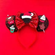 Disney Pink Daisy Duck Bow Fasce per capelli Paillettes viola Fascia orecchie di - 15 - immagine 16