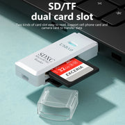 Lettore di schede USB 3.0 2.0 2 in 1 Micro SD Adattatore ad - immagine 2