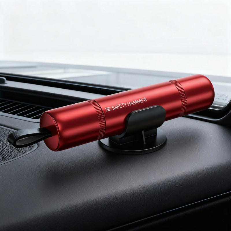 Strumento di Emergenza per Auto: Rompi-Vetro - Red A - immagine 2