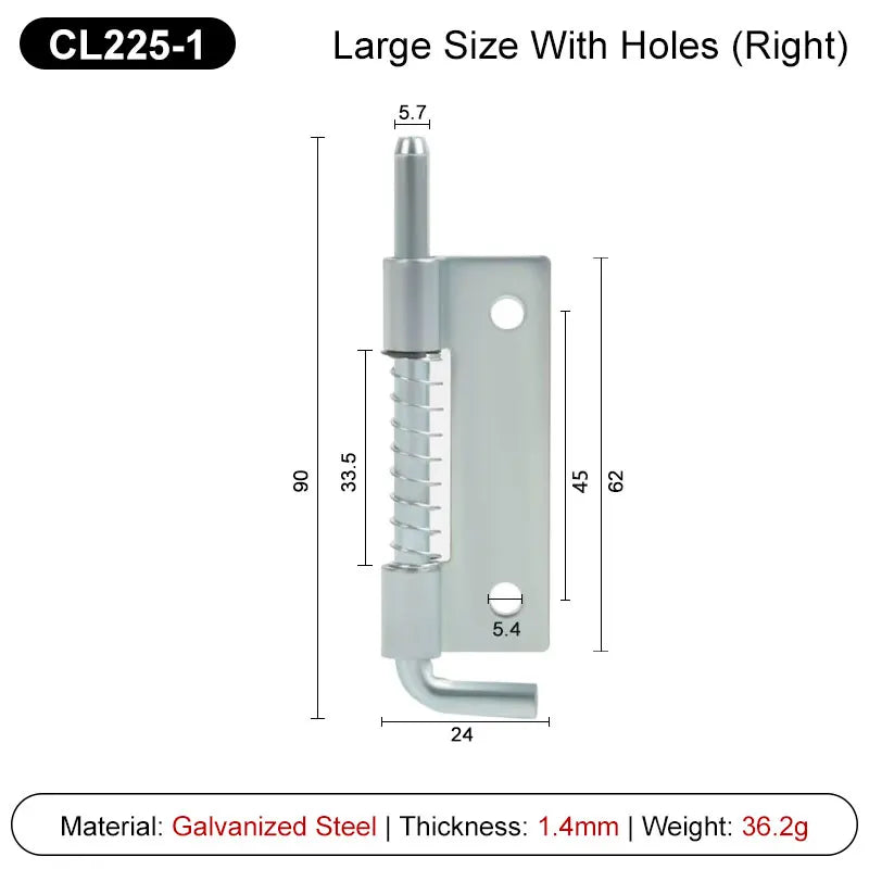 2 Pezzi CL225 Perno a Molla in Acciaio Inox 304 Argento - immagine 11