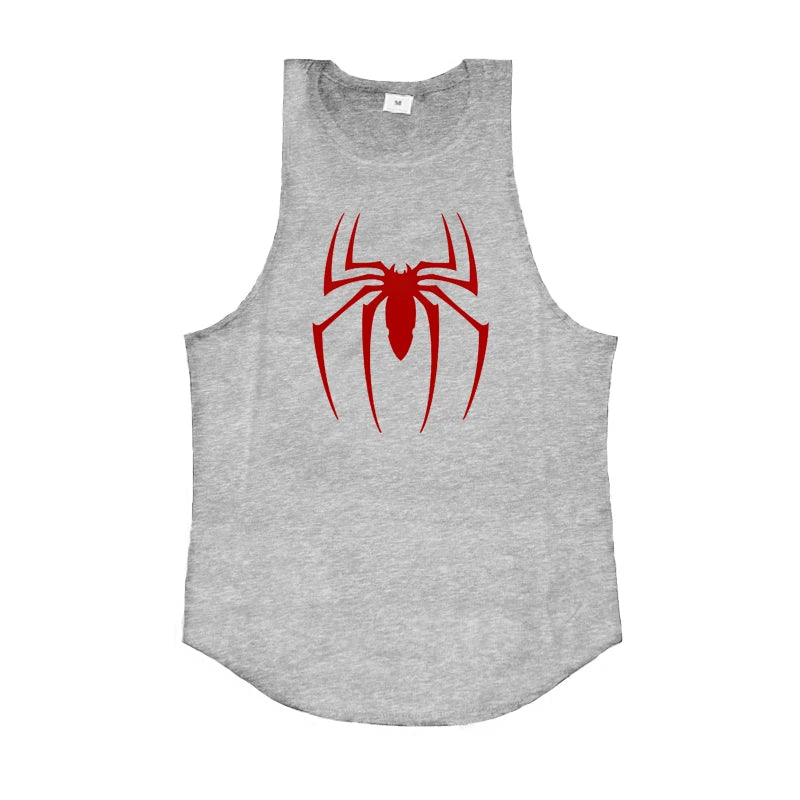 Canottiere da corsa stampate con ragno rosso T-shirt senza maniche traspirante in - immagine 10