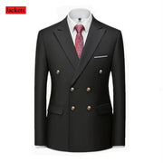 Abito doppiopetto per occasioni formali bottoni dorati - JacketsBlack XXS(US 32)