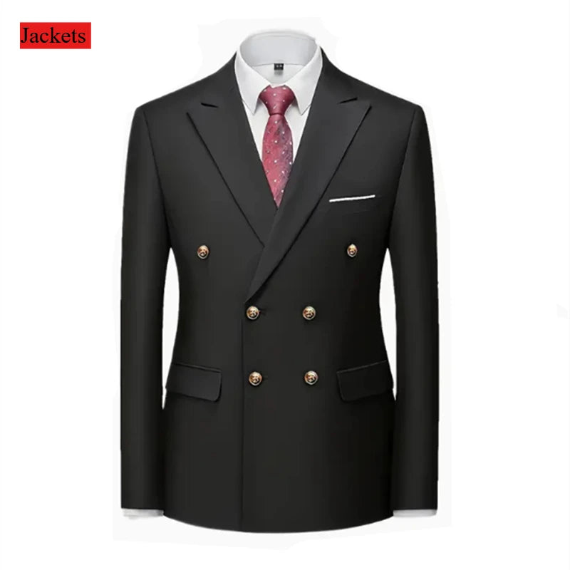 Abito doppiopetto per occasioni formali bottoni dorati - JacketsBlack XXS(US 32)