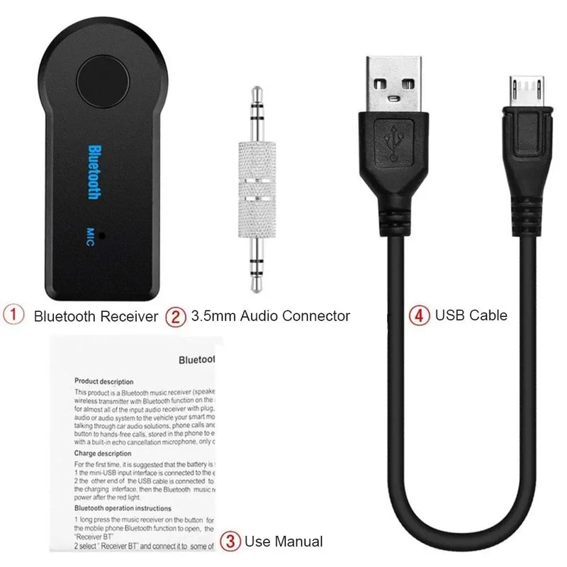 Ricevitore Bluetooth 5.0 Wireless 2 in 1 con Adattatore AUX da 3 - immagine 5