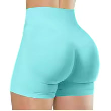 Pantaloncini da yoga estivi a vita alta per donna Pantaloni da fitness da corsa alla moda e sexy Leggings da yoga tinta unita Collant elastici