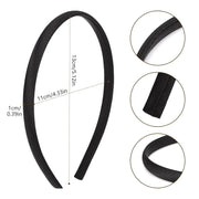 50 pezzi Fasce per capelli in raso di plastica 1 cm Donna Fascia - immagine 4