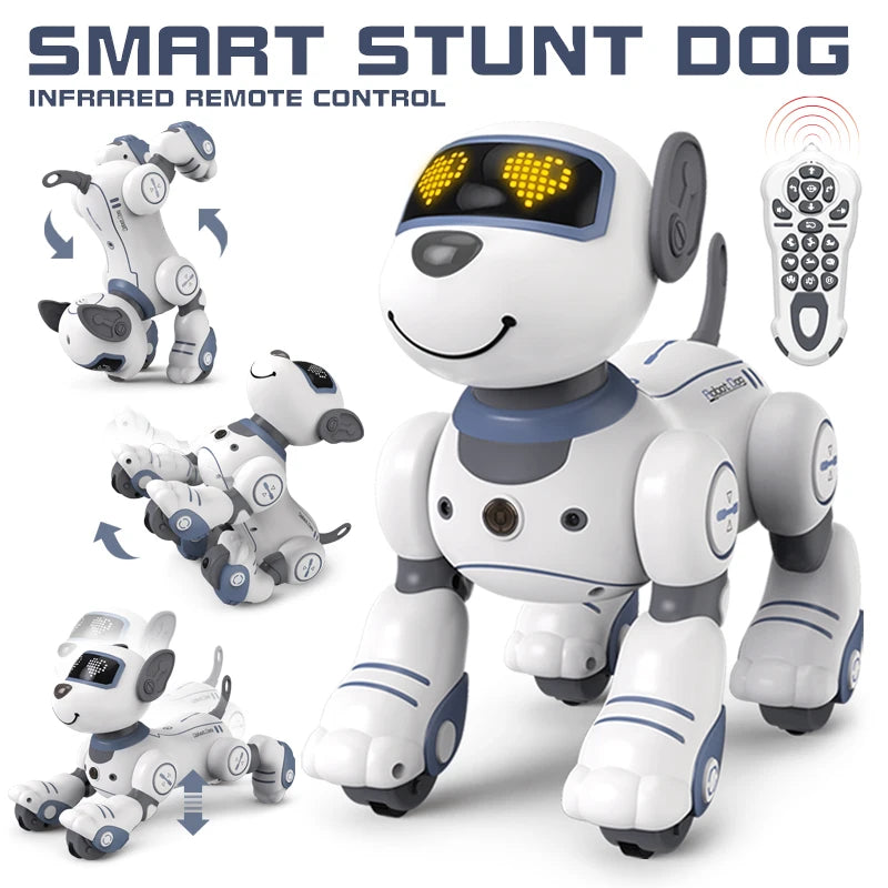 Telecomando intelligente Robot Dog Acrobazia elettronica Comando vocale Programmabile - immagine 2