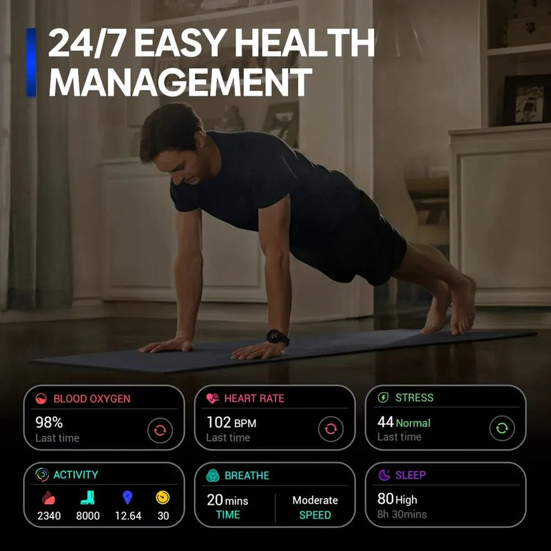 Zeblaze Stratos 3 PRO Smartwatch GPS AMOLED 1.43” – Chiamate Bluetooth, Sport e Fitness Uomo