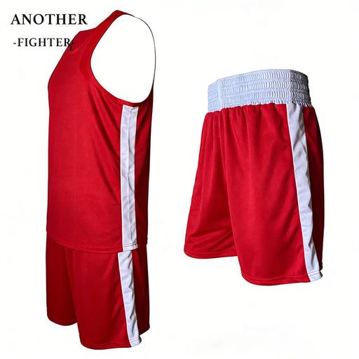 Gilet e pantaloncini da boxe Muay Thai Uomo Donna Bambino Sanda Wushu Arti