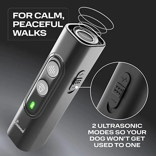 ABQP Repellente per cani ad ultrasuoni Antiabbaio Dispositivo di addestramento - immagine 2