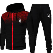 Tuta jogging uomo 2 pezzi – felpa con cappuccio e pantaloni sportivi per palestra, corsa e tempo libero - Campeda