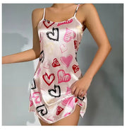 Indumenti da notte donna vestiti per la casa Sexy camicia con stampa floreale - immagine 6