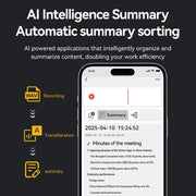 Registratore vocale AI Trascrittura e sommarizzazione con audio ChatGPT Dispositivo - immagine 4