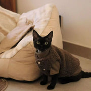 Maglione pullover in tinta unita semplice casual per cani autunnali e invernali di - immagine 5