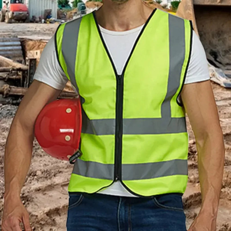 Stile quattro cerniere gilet riflettente cantiere - immagine 7